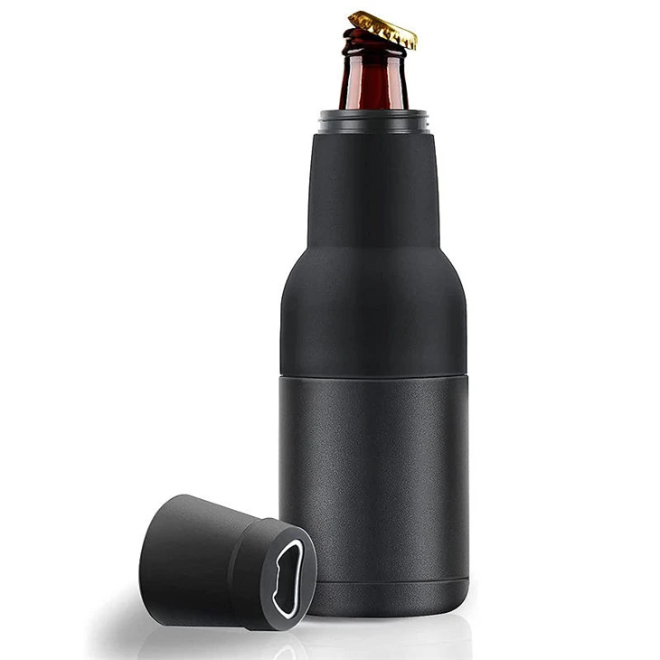 3 in 1 Stainless Steel 12oz Can Cooler With Bottle Opener