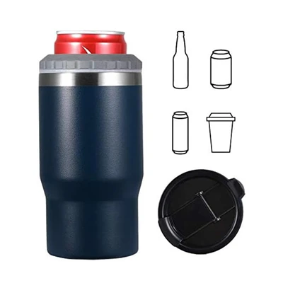 Raffreddatore per lattine skinny 4 in 1 in acciaio inossidabile da 14 once
